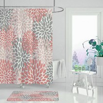 알럽홈 컬러풀패턴 샤워커튼 TYPE7 180 x 165 cm, 1개
