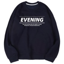 벤힛 EVENING 세미 오버핏 특양면 맨투맨