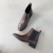 파이 여성용 기본 로우굽 둥근코 첼시부츠 3cm LG_0021
