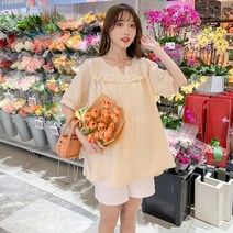 러블리한 블라우스 스타일 임부복 상의
