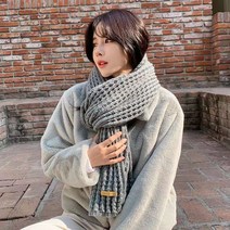 어리플 겨울 베이직 니트 머플러