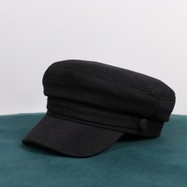 셀레네 린넨 심플 팔각 베레모