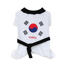도그도그 반려동물 태권도 올인원, 화이트 + 블랙