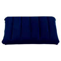 에이팀 심플 탄력 휴대용 에어 베개, 네이비, 1개