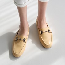 단골언니 여성용 버클리 3D쿠션 가죽 메시 장식 드라이빙 로퍼
