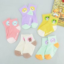꼼지 아동용 프랜즈 양말 5족 세트