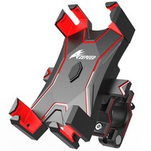 에이스피드 원터치 자전거 휴대폰 거치대 AP06, 레드, 1개