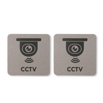 해피툴 인테리어 부착형 안내 표지판 2p, 1세트, CCTV 촬영중