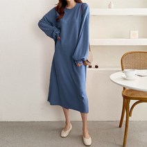 유니제이 만스 루즈핏 옆트임 롱 원피스