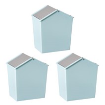 바람 미니홈 휴지통, 블루, 블루, 블루, 3개