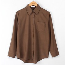 빼빼 여성용 포켓 카라넥 기본 블라우스
