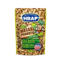 바프 넛츠 앤 스낵스 와사비맛 땅콩, 1개, 120g