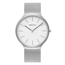 오바쿠 남성용 아크 메탈시계 V240GX