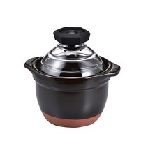 하리오 유리 뚜껑 가마밥솥 1~2인용 GNR-150-B, 21cm, 1개