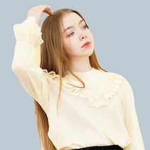 까트린 레이스 쉬폰 블라우스