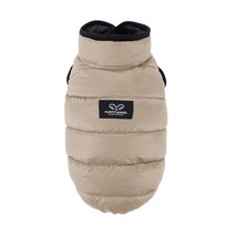 퍼피엔젤 강아지 AIR2 패딩 조끼 Regular PA-OW540, 89 Beige