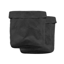 마켓감성 크래프트 종이봉투 15 x 15 cm, 블랙, 2개