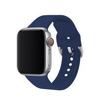 알피나케이스 애플워치 버클 실리콘 밴드 스트랩 SM (42/44mm 호환 가능), 네이비 블루