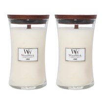 우드윅 라지캔들 609.5g, 2개, 린넨