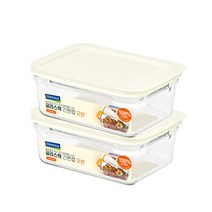 글라스락 간편캡 오븐 직사각 밀폐용기 1020ml, 2개, 단품