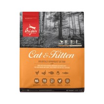 오리젠 전연령 캣앤키튼 고양이 건식사료, 닭, 1.8kg