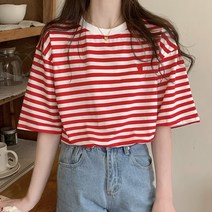 포플러앤씨 여성용 보니슈 스트라이프 티셔츠