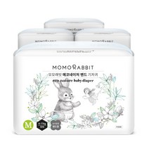 모모래빗 에코네이처 밴드형 기저귀 아동용 M (6~11kg), 120매