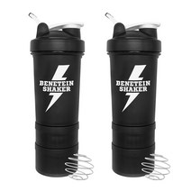 베네틴 쉐이커 2p, 블랙, 600ml