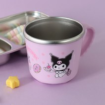 릴팡 쿠로미 논슬립 핸들 스텐컵 250ml, 혼합색상, 1개