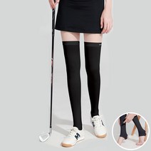 포츠킨 골프 오버롱 고리형 니삭스, 블랙
