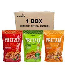 삼진 미니 프레첼 매콤한 비프맛 300g + 와사비맛 300g + 체다치즈맛 300g 세트, 1세트