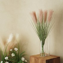 플라우스302 잔디 갈대 핑크뮬리 팜파스 조화 90cm 1p, 피치