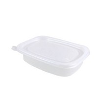 포장대장 일회용 사각 죽용기 백색 소 711호, 1개입, 50개