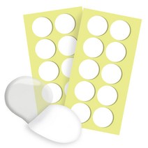 다다 고강력 양면테이프 원형 35mm 20p, 투명, 1개