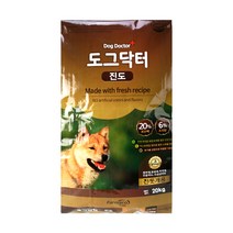 팜스코 어덜트 도그닥터 진도 건식사료, 20kg, 1개