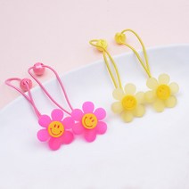 메르시밴드 미소짓는 꽃 머리끈 세트 4P