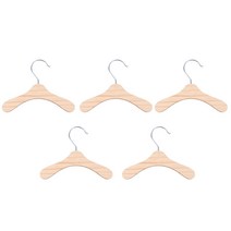 슬로우데코 반려동물 원목 옷걸이 미니, 혼합색상, 5개