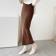 퀸스 벨로아 뒷트임 롱스커트