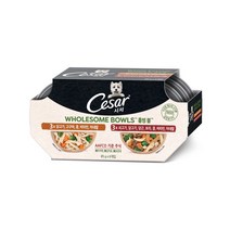 시저 성견용 홀썸볼 믹스팩 습식사료 닭 당근 보리 콩 85g x 3p + 쇠고기 닭 당근 고구마 85g x 3p 세트, 1세트