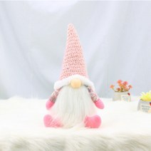 엄근진 핑키 난쟁이 산타 인형 장식 014, 화이트