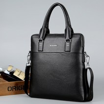 서류가방 소가죽 비즈니스 세로 작은 서류 가죽 핸드백 캐주얼 숄더 crossbody 파일 남성