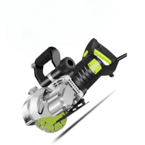 콘크리트홈파기 미국 레아 고출력 가정용 절단기 전자동 소형 휴대용 무진목재 석재 타일 홈파기, 125보강7280w+톱날*5+선물세트