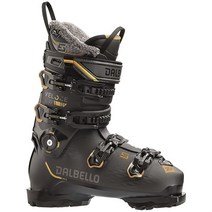 Dalbello 스키부츠 Veloce 105 W GW Ski Boots Womens 2024, Black/Black Gold, 23.5