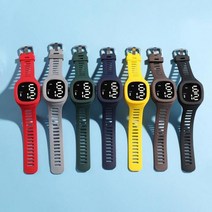 멋진 스타트 여름 남자 여자 공용 커플 LED 스포츠 전자 손목 시계
