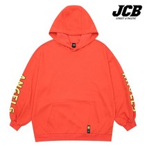 제이씨비 소매 레터링 후드 티셔츠