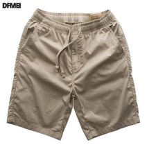 DFMEI 여름 통기성 반바지 남자 밴딩 코디 캐주얼 얇은 와이드 트레이닝 5부 팬츠