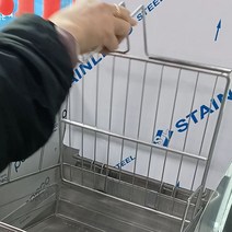 린나이 튀김기 돈가스망+누름쇠SET 사각스탠채반 튀김스테인레스채반 대형 튀김거름망 거름채 누름망, 227/228돈가스망+누름쇠