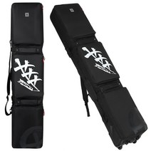 스키가방 스노우보드 캐리어 다용도 대형 바퀴달린 더블백 대용량 스포츠 소품 스키백, 157x36cm, J