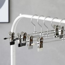 홈앤하우스 멀티코팅 집게바지걸이 20P, 블랙 단품