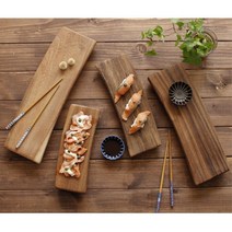 레인트리 웨이브 원목 스시보드 플레이트 도마 (4size), 선택사항